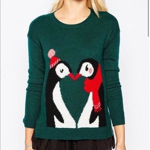 Hollister Penguin Christmas Sweater